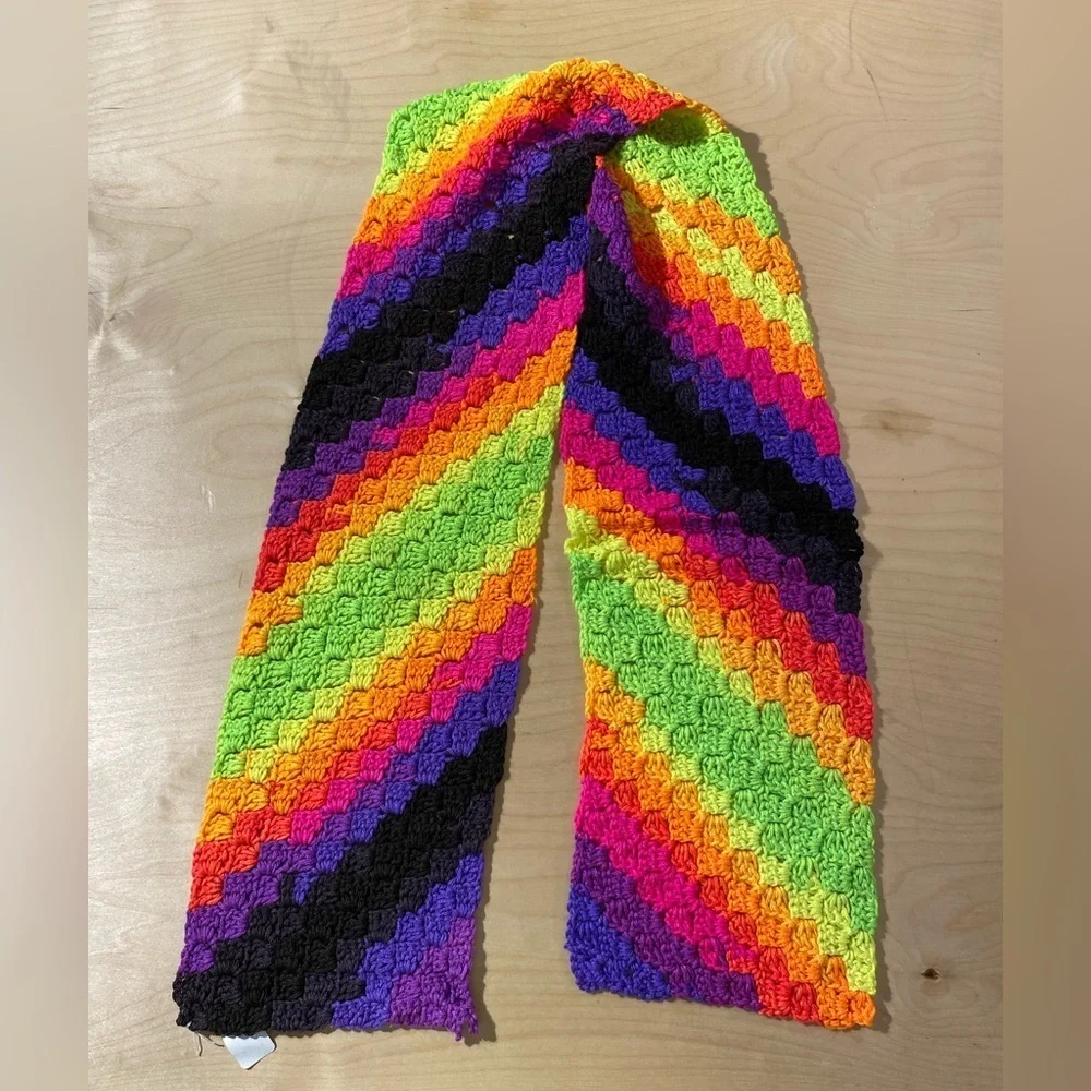 Colorful Crochet Scarf (OS)